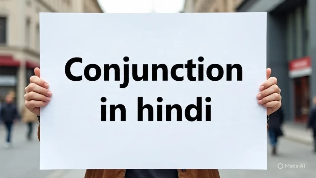 Conjunction in hindi