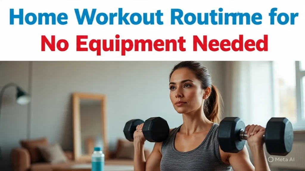 Home Workout Routine for Beginners: No Equipment Needed