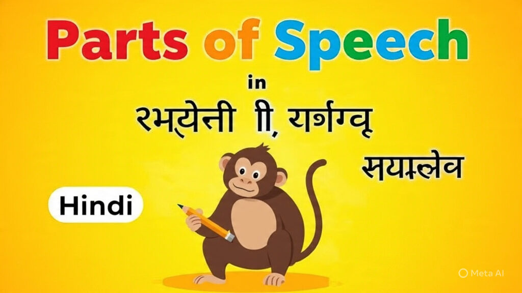 Parts of Speech In Hindi