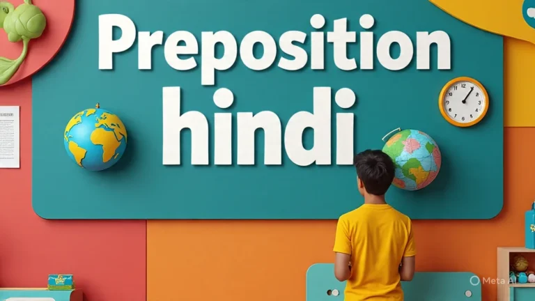 Preposition in hindi