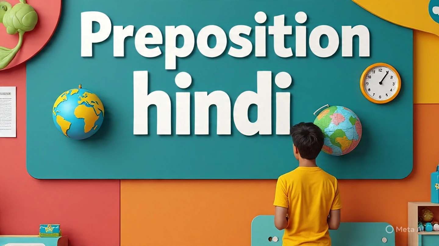 Preposition in hindi