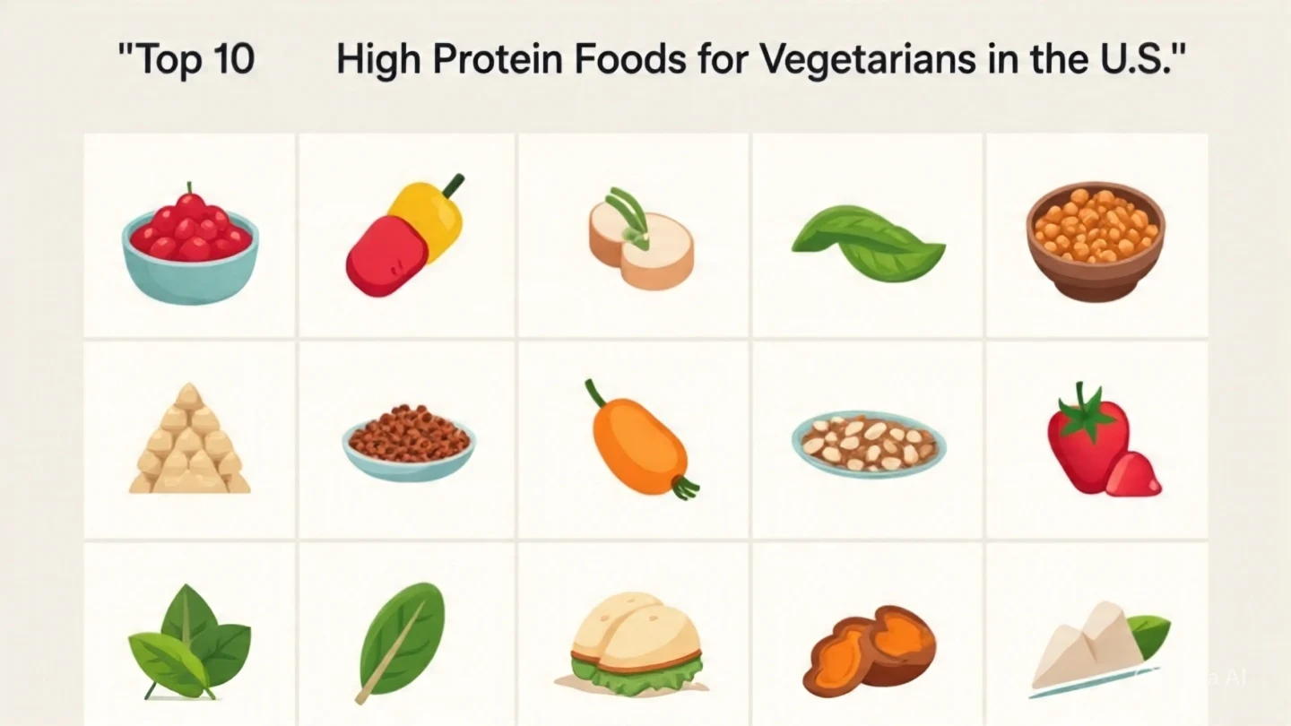 Top 10 High Protein Foods for Vegetarians in the U.S.