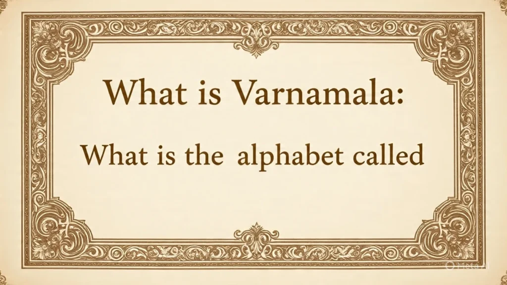 Varnamala Kise Kahate Hain – वर्णमाला किसे कहते हैं