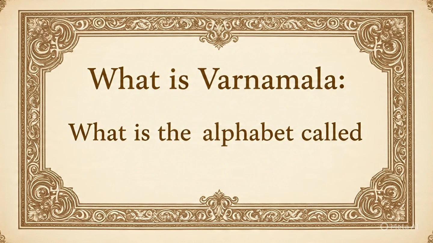 Varnamala Kise Kahate Hain – वर्णमाला किसे कहते हैं